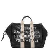 Borsa MANIKOMIO AN6505-1 ICON LEATHER - BLACK - Sergio Fabbri